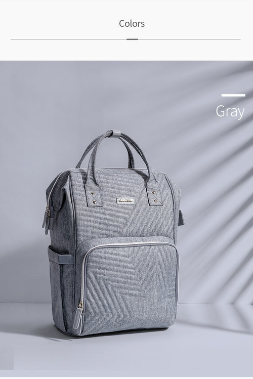Modern Quilted Diaper Bag Backpack - My Baby Lounge