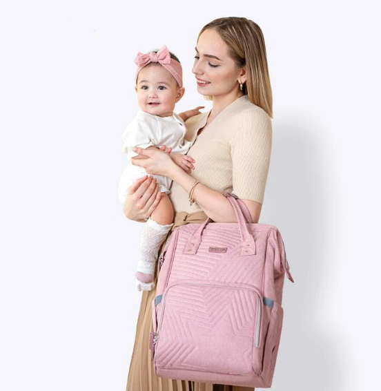 Modern Quilted Diaper Bag Backpack - My Baby Lounge