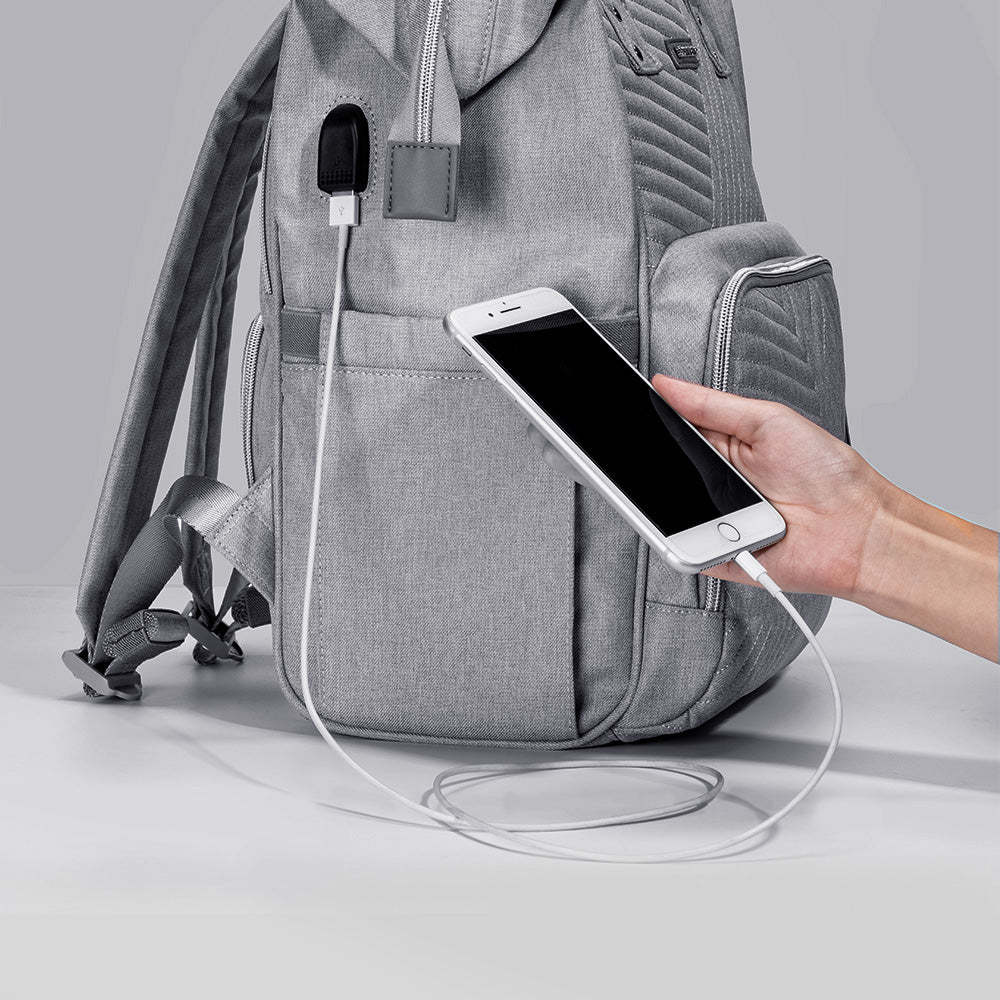 Modern Quilted Diaper Bag Backpack - My Baby Lounge