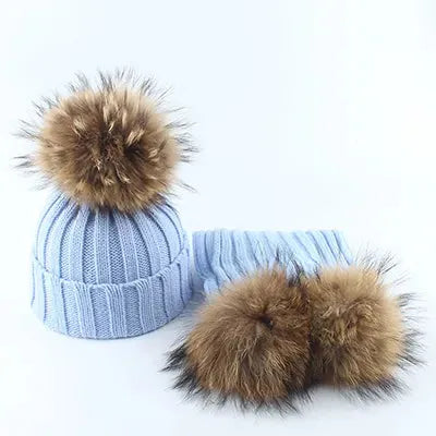 double pom pom hat