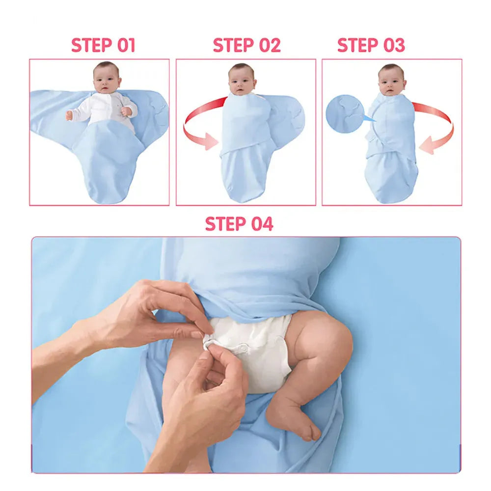 Newborn 0-6 Months Swaddling Wrap - My Baby Lounge