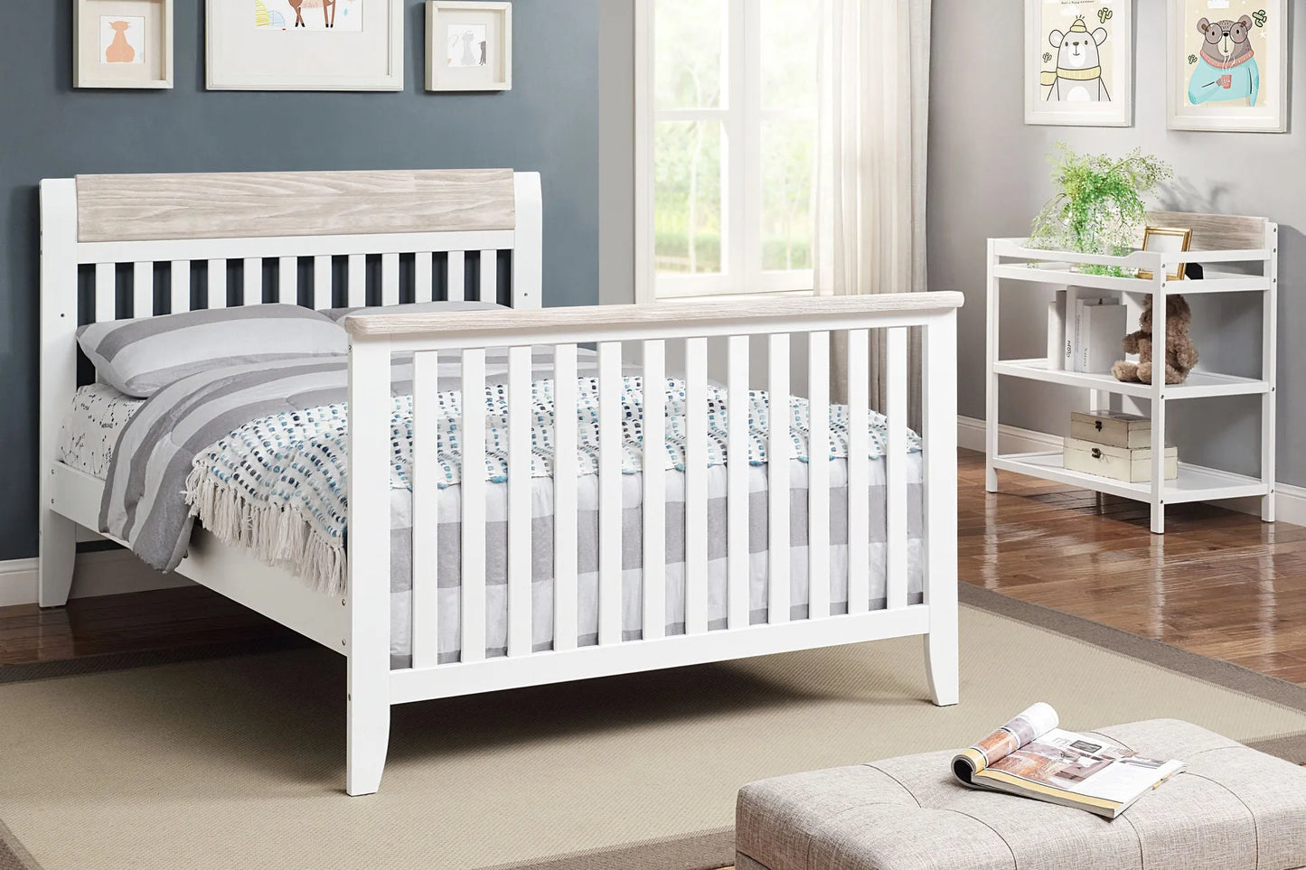 crib converts to full bed