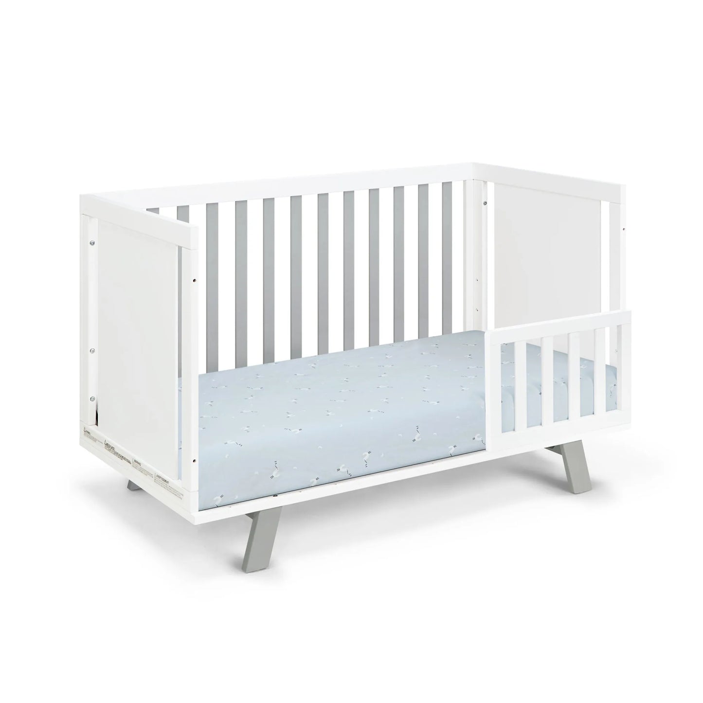 3 in 1 gray crib