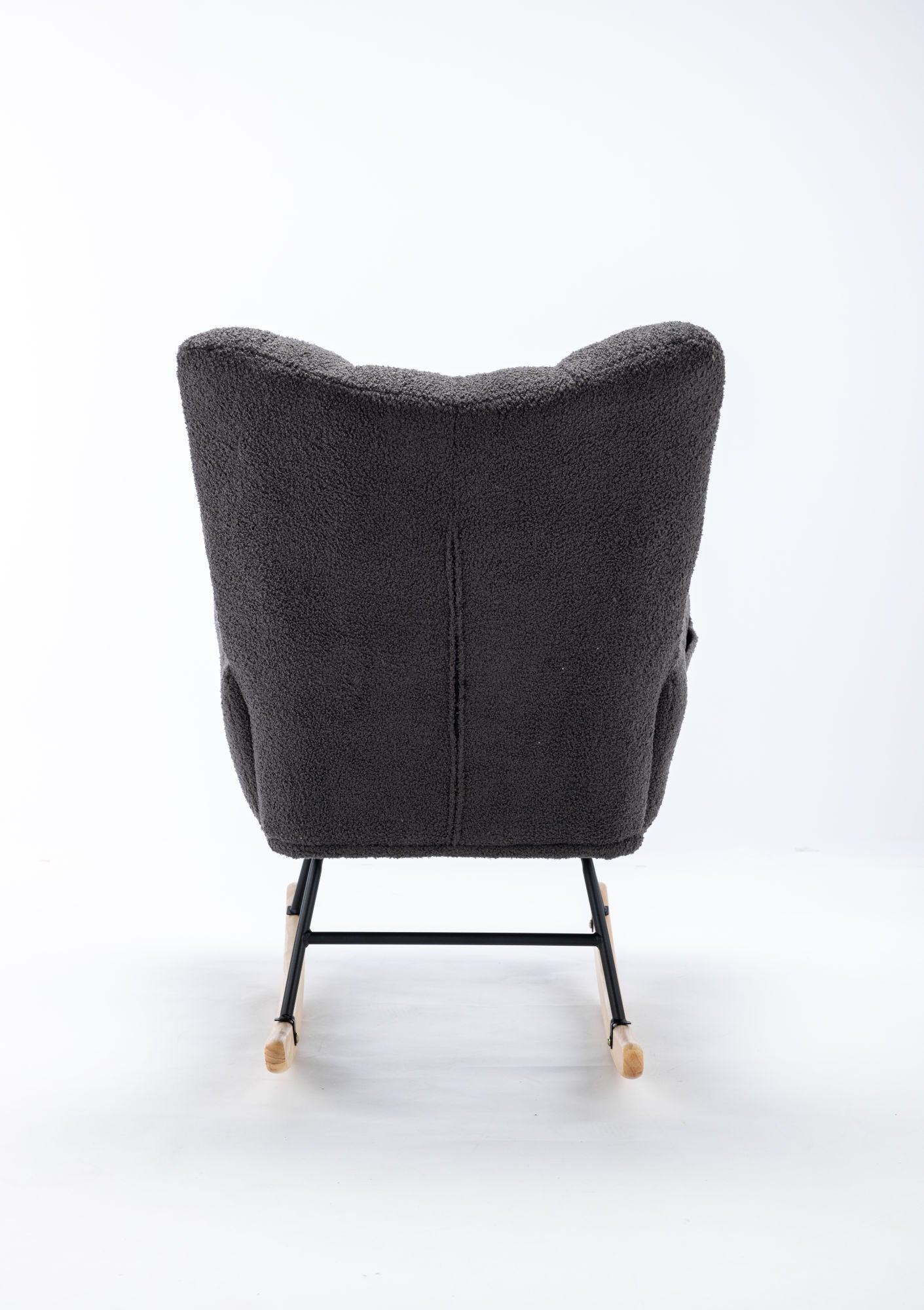 Soft Teddy Velvet Fabric Rocking Chair