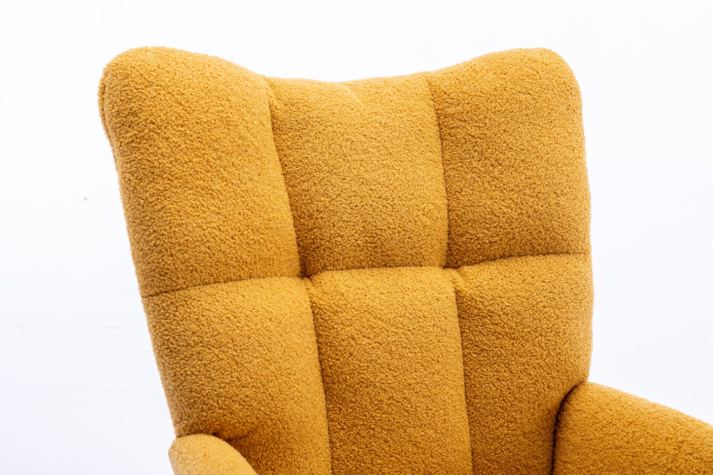 Soft Teddy Velvet Fabric Rocking Chair