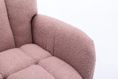 Soft Teddy Velvet Fabric Rocking Chair