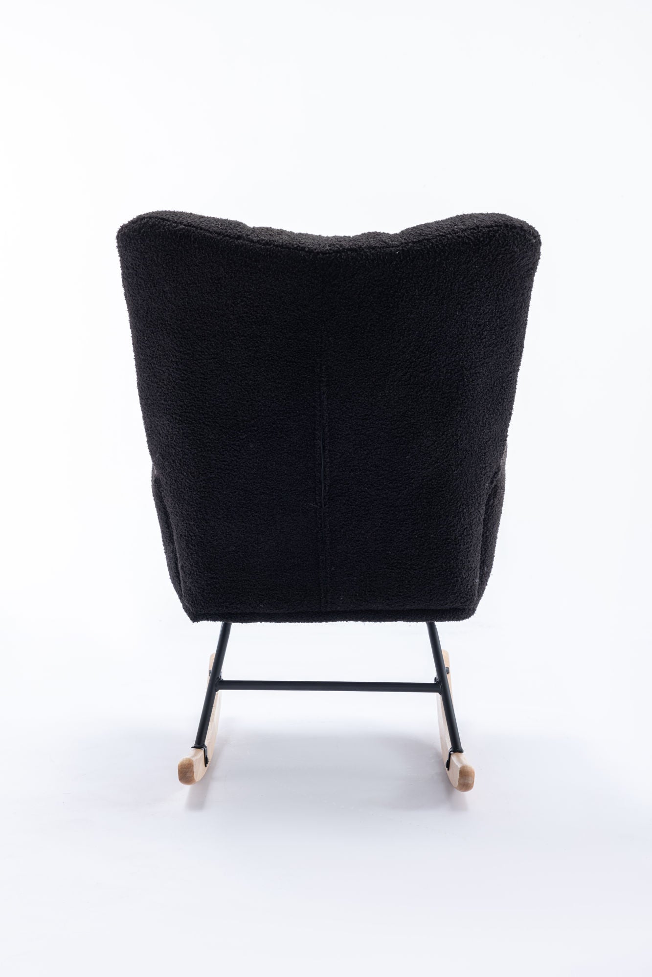 Soft Teddy Velvet Fabric Rocking Chair