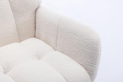 Soft Teddy Velvet Fabric Rocking Chair