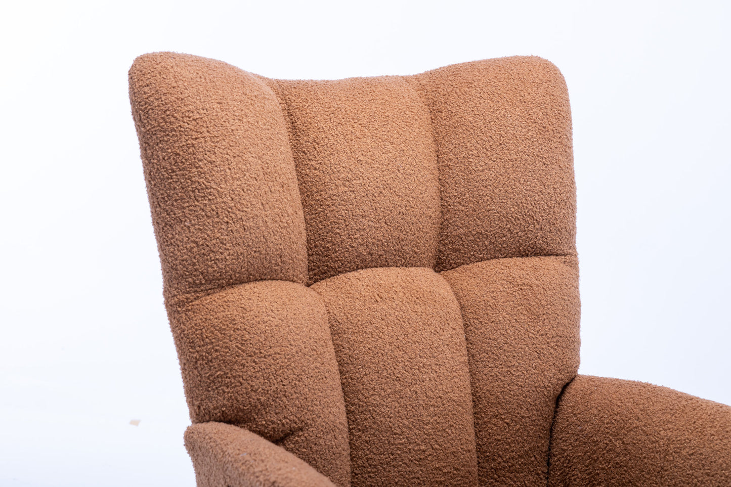 Soft Teddy Velvet Fabric Rocking Chair