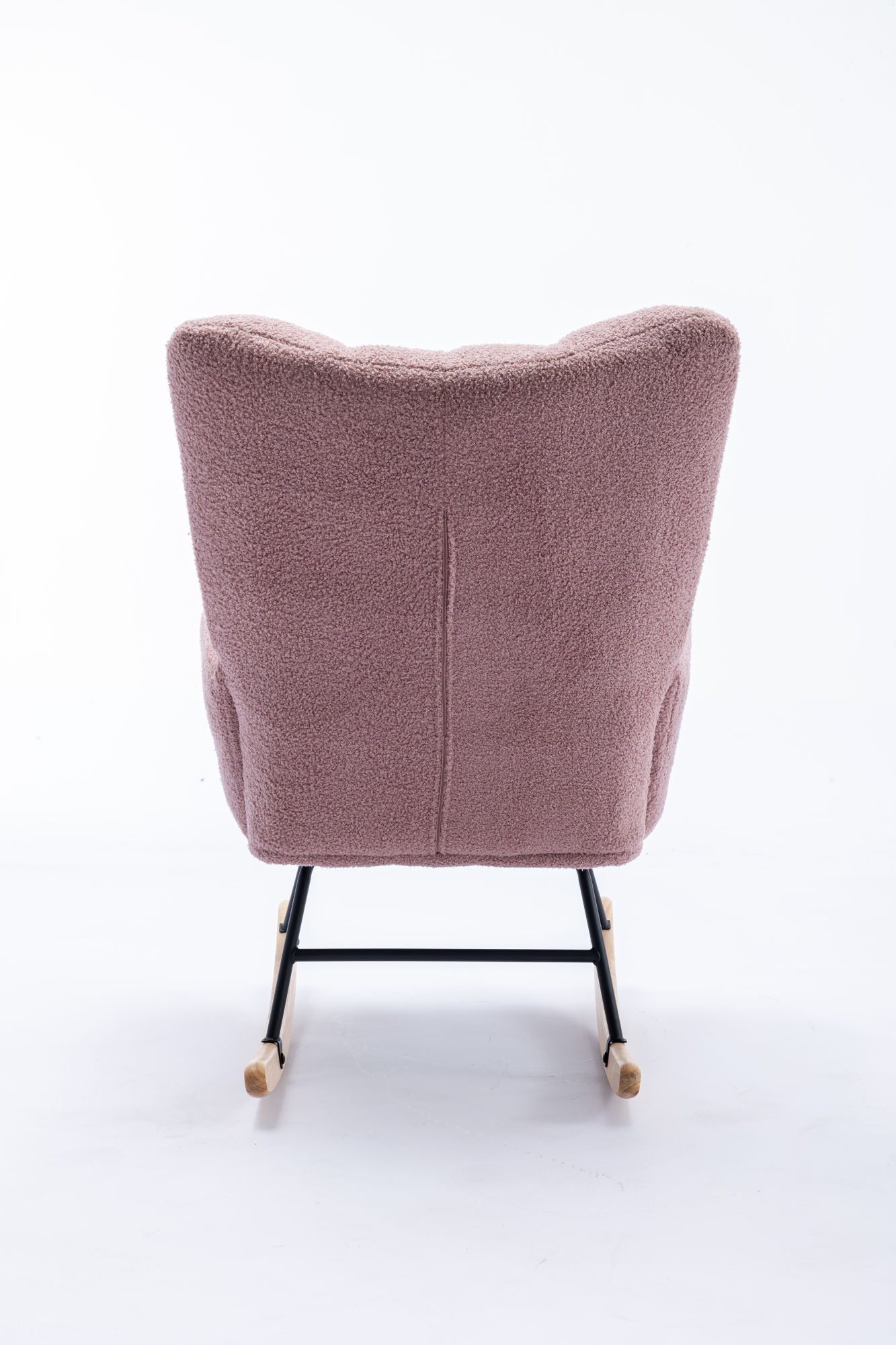 Soft Teddy Velvet Fabric Rocking Chair