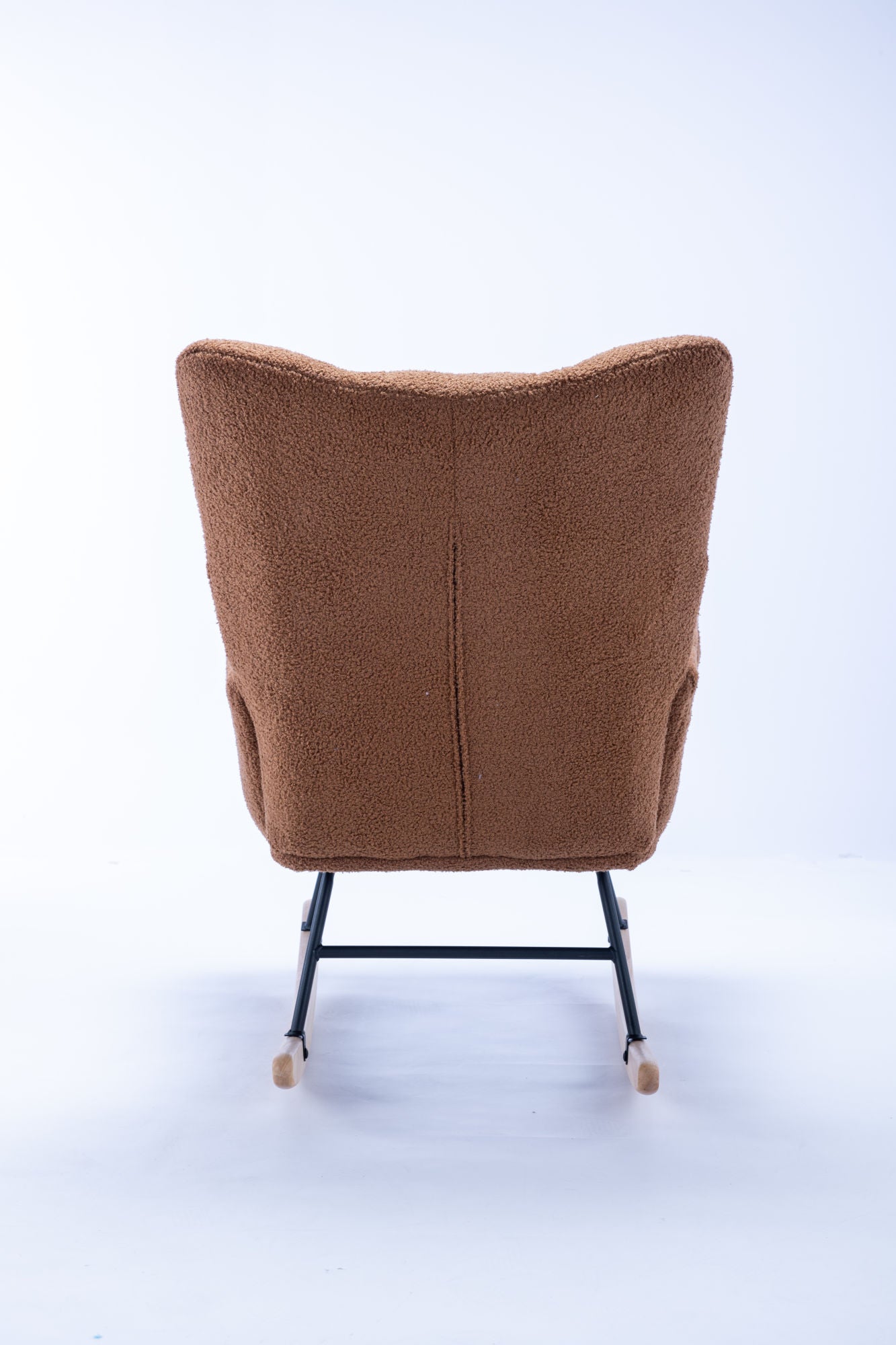 Soft Teddy Velvet Fabric Rocking Chair