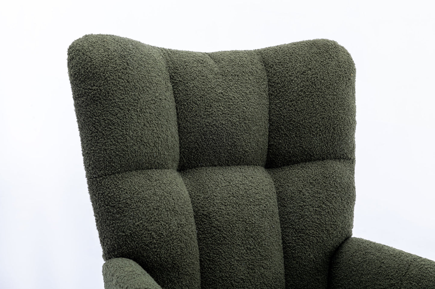 Soft Teddy Velvet Fabric Rocking Chair