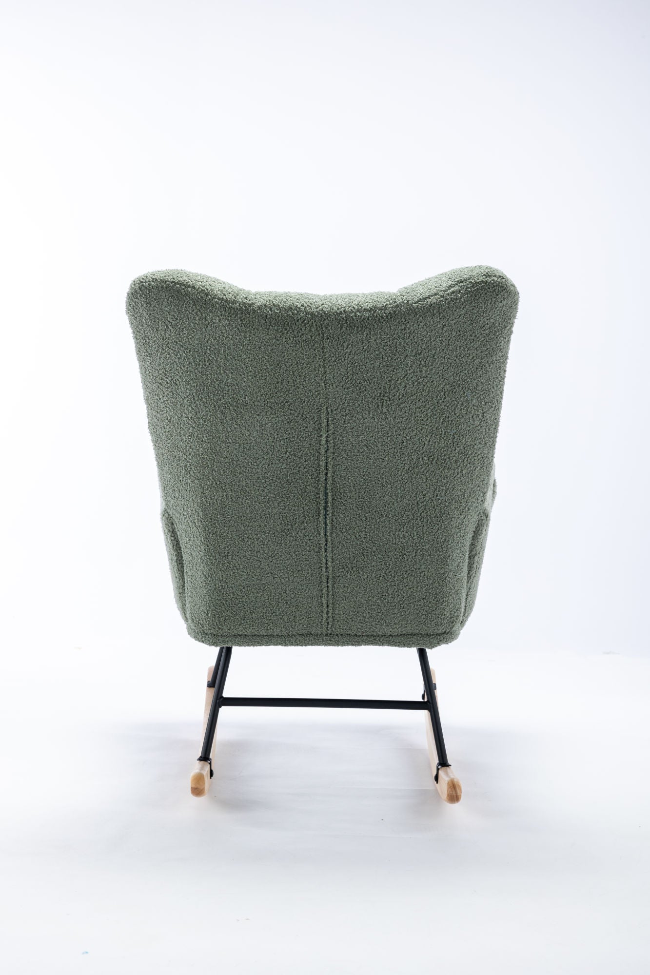 Soft Teddy Velvet Fabric Rocking Chair