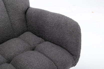 Soft Teddy Velvet Fabric Rocking Chair