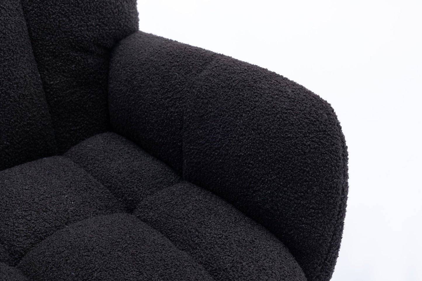 Soft Teddy Velvet Fabric Rocking Chair