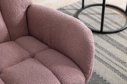 Soft Teddy Velvet Fabric Rocking Chair