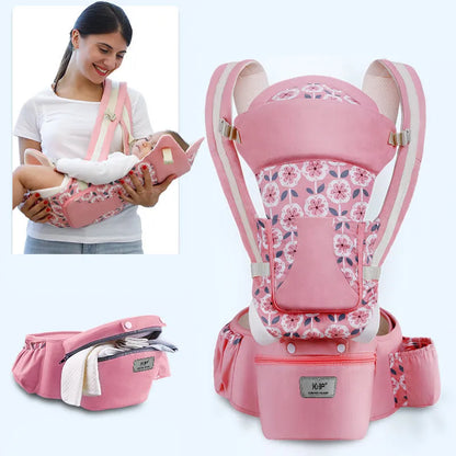 Newborn Ergonomic Baby Carrier with Hip Seat