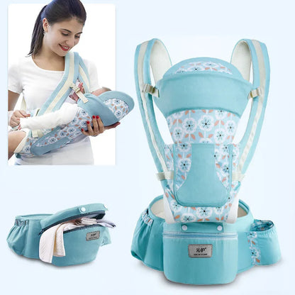 Newborn Ergonomic Baby Carrier with Hip Seat