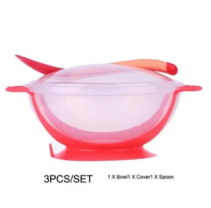 baby bowls with suction and spoon