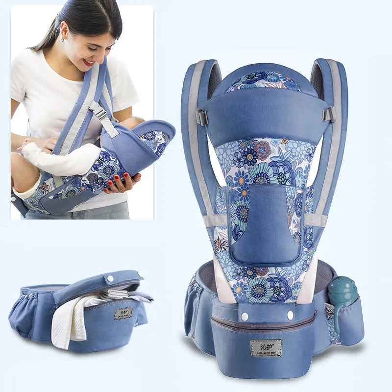 Newborn Ergonomic Baby Carrier with Hip Seat