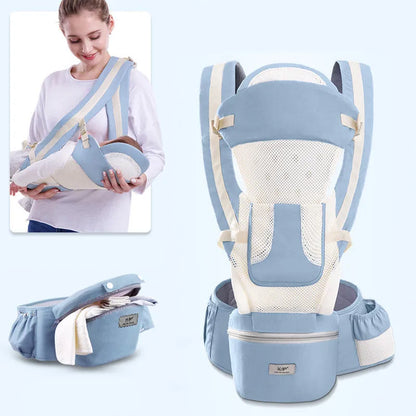 Newborn Ergonomic Baby Carrier with Hip Seat