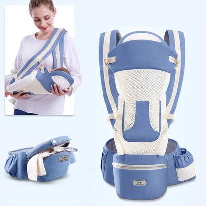 Newborn Ergonomic Baby Carrier with Hip Seat