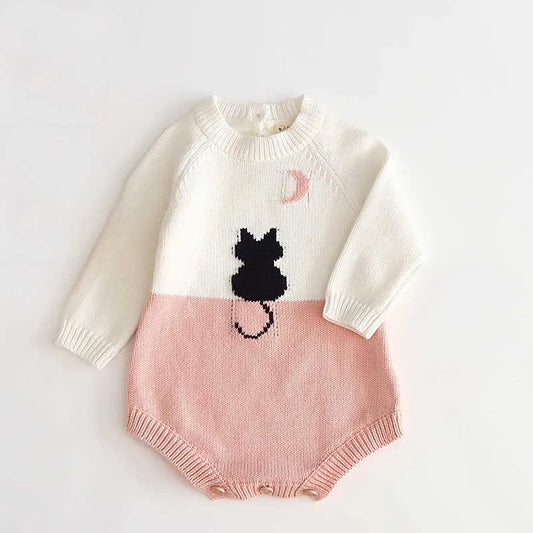 Baby Girls Knitted Romper