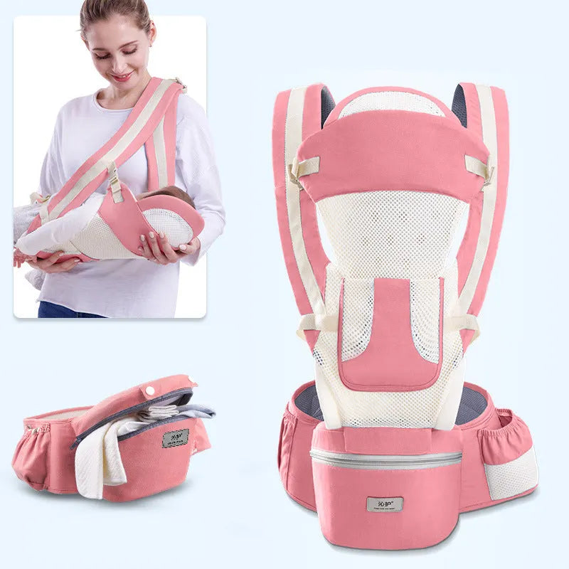 Newborn Ergonomic Baby Carrier with Hip Seat