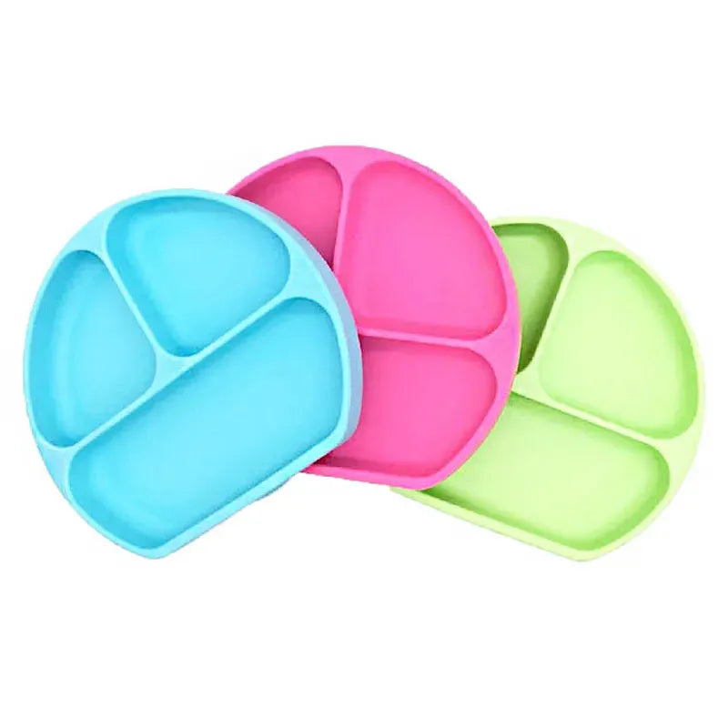 Silicone baby plate