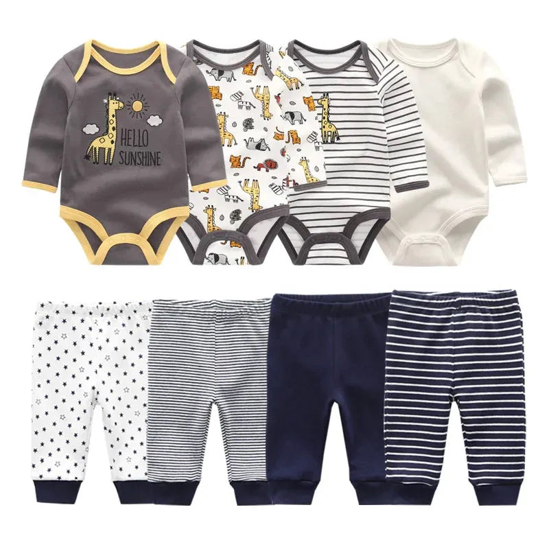 baby Girls Bodysuits and Pants Sets