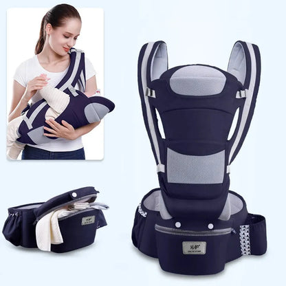 Newborn Ergonomic Baby Carrier with Hip Seat