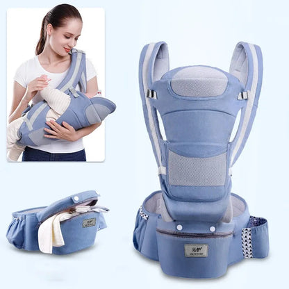 Newborn Ergonomic Baby Carrier with Hip Seat