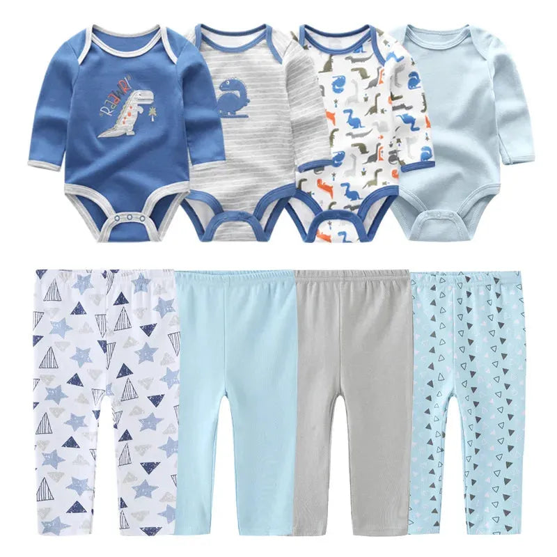 dinosaur baby blue clothes with pajamas