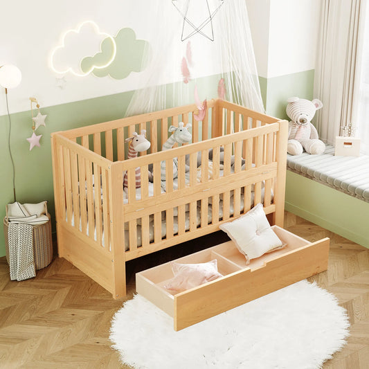 convertible crib with drawer